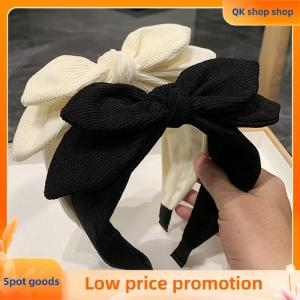 ✨QK shop✨ Beautiful New Big Bow Rabbit Ear Headwear For Women Headband Girls Vintage Bow Hair Bands Wide Hoop Hairband Hair Accessories