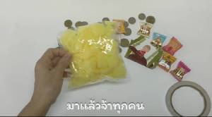 Totrees โฟมใส่กระดาษห่อเหรียญโปรยทาน แบบลูกอม ขนาดประมาณ 2x2.5 cm 500 ชิ้น คละสีเลือกสีไม่ได้ รหัส FC