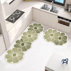 2 in 1 Kitchen Mat Carpet Absorbent Non-slip Kitchen Rug Entrance Door Mats Bathroom Rugs