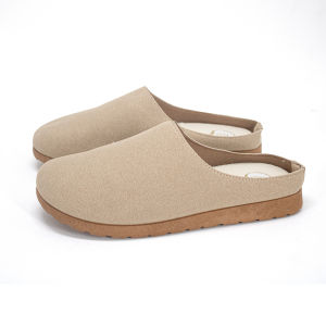RUIMO Slip-On BK-1 Nubuck Elegan Abu Muda Flat Shoes Wanita Kulit Premium - Sepatu Santai Casual
