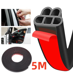 5M karet Peredam Pintu Mobil List Peredam Suara Pintu Mobil Universal Car Door Seal Strip
