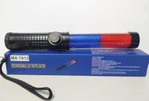 Senter Lampu Lalu Lintas plus horn / sirine / pluit | Senter Lalin Sirine dan Magnet -mx7806