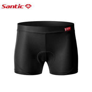 Santic Pakaian dalam sepeda wanita dengan padding yang bernapas Celana sepeda putar WL0P070