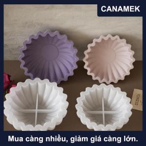 【CANAMEK】 Bát nhựa lưu trữ hộp Silicone khuôn container độc đáo cho người giữ đồ trang sức nến tàu Epoxy nhựa bê tông xi măng tự làm nghệ thuật