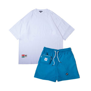 Bundling Kaos Satuset Celana Pendek Pria Wanita Atasan Tshirt Pendek Oversize