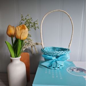 MODERNLUX Đan thủ công Tay cầm giả mây Hộ gia đình Nhiều phong cách Giỏ hoa dệt có tay cầm Giá đỡ rau củ quả hoa Trang trí nhà cửa / Trưng bày trên bàn phục vụ tại nhà hàng