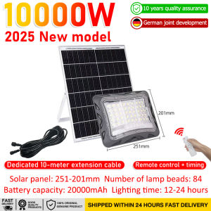 【24 hours delivery】90000W lampu solar light outdoor lighting led solar solar floodlight lampu solar outdoor IPX7 waterproof solar light solar spotlight intelligent light street light sensor