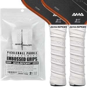 SJJL 2Pcs Chống trơn trượt Băng dán tay cầm vợt pickleball Khả năng thấm hút mồ hôi Chống mài mòn Tay cầm thay thế cho vợt bóng chuyền Chất lượng cao Đục lỗ Bọc tay cầm thay thế cho vợt pickleball Dụng Cụ Và Phụ Kiện Cho Vợt Pickleball