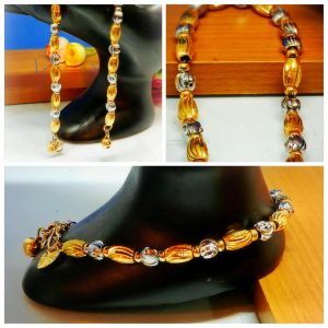 Ori. Emas Korea(24K Gold Plated) RantaiTangan 2 warna(warna emas dan Emas Putih)pattern Lofai Tebu dan Lofai Bulat-Sangat Sinar and bermutu tinggi