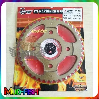 STT Honda RS150 CBR150 (428) Harden STEEL Sprocket GOLD(14T15T16T)(36T TO 46T)