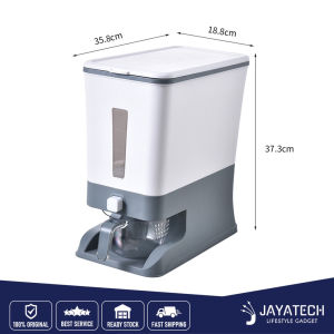 🔰 FLASH SALE : 12KG AUTOMATIC RICE DISPENSER WITH RINSING CUP SMART RICE DISPENSER RICE STORAGE RICE BUCKET