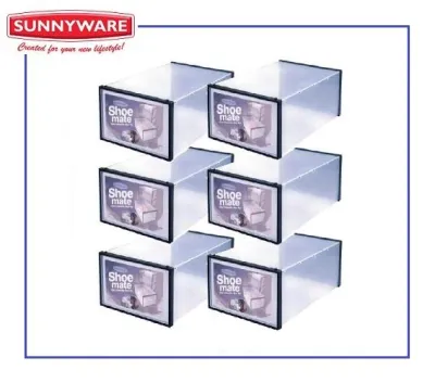 SET OF 6 Sunnyware Shoe Mate Organizer (MEDIUM) US Size