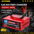 HOTSPEED Battery Charger 12v 24v Japan For Car Original Heavy Duty Fast Charging Universal Smart Pulse With Handle. 