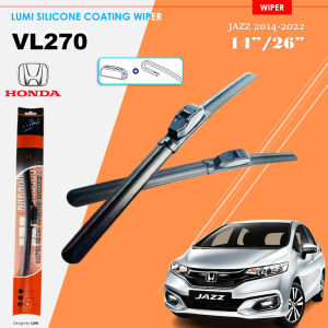LUMI Silicone Coating Wiper Honda Jazz 2014-2022 14”/26” Front Car Automotive Windshield Replacement Blades