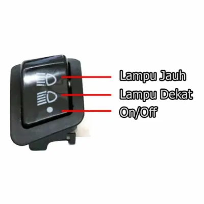 Saklar lampu Saklar On Off Dim Jauh Dekat Lampu 3 Titik Fungsi Universal Motor Honda