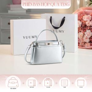 Bộ hộp quà YUUMY (Túi đeo chéo nữ YUUMY YN336 + Hộp quà YHQ3T + Túi giấy YTG3T + Túi rút BVR3838 + Thiệp cảm ơn YBT1)