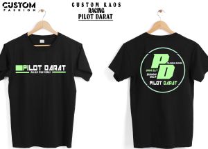 Kaos Pilot Darat KAOS RACING / Kaos Kata Kata / Kaos Sopir Driver / Kaos Distro Premium / Kaos Pria Wanita / Kaos Cotton Combed 30s [SEHARI JADI]