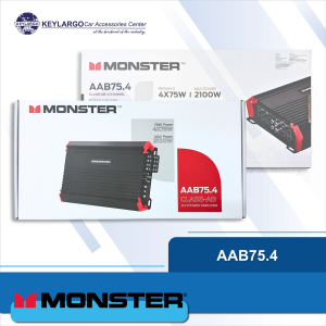 MONSTER CLASS AB 4CH POWER AMPLIFIER RMS Power 4x75W-4 OHMS 4x110W- 2 OHMS 2x210W-4 OHMS (bridge) Max Power 2100W