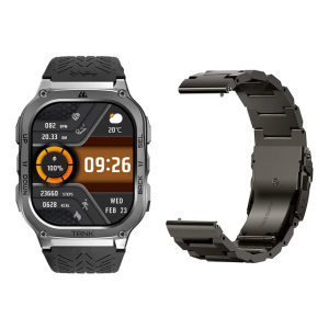 KOSPET TANK M3 Smart watches Rugged For Men 100M Waterproof 60 Days Extra-Long Battery 1.96”AMOLED Always-On Display Bluetooth Call 100+ Sport Modes