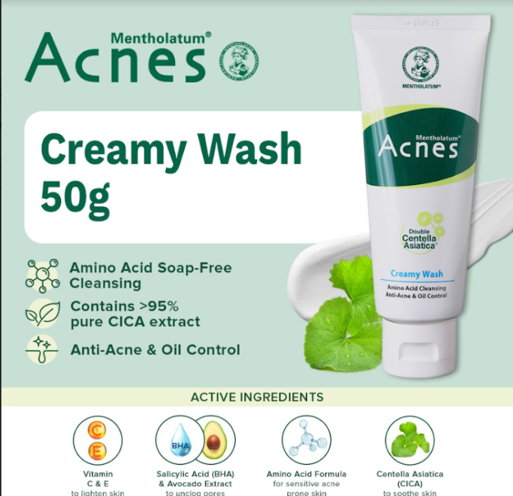 Acnes Creamy Wash 50g | Lazada PH