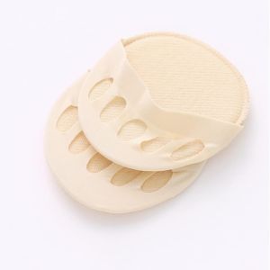 1 Pair Forefoot Five Finger Socks Invisible Half Palm Socks Womens Summer Anti Slip Cotton Split Toe High Heels Socks