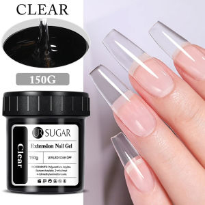 UR SUGAR 150g Nude Clear Extension Nail Gel Polish Nails Finger Form Camouflage Hard Gel Fast Extension Acrylic Nail Manicure
