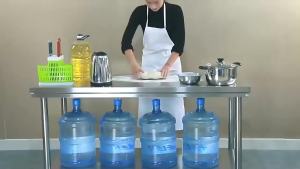 LZD  Work Table Countertop Packing Table Top Free Shipping Removable Double-Layer Stainless Steel Workbench Restaurant Kitchen Console