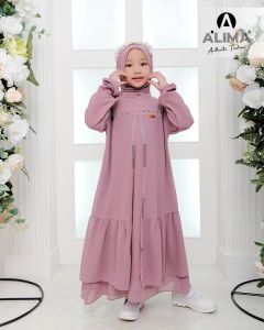 Anjelin Kids Set Phasmina Gamis Anak Usia 3-14 Tahun Bahan Ceuty Bebydoll Variasi Swaroski