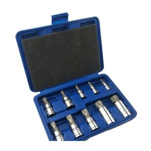 QBLADE Mata Soket Bintang Set Kunci 10Pcs M4-M18 7068A CR-V