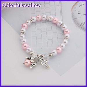 Colorfulswallow Em bé tắm ủng hộ lễ Rửa Tội Vòng đeo tay thiên thần em bé tắm cô gái cậu bé Rửa Tội món quà