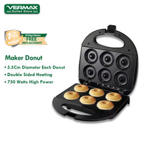 Sonifer Donut Maker Machine 750W Double Sided Heating Donut Maker And Breakfast Maker Non-Stick Plate