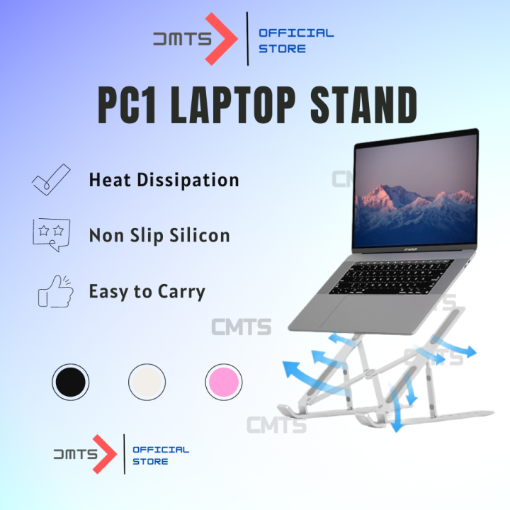 Cmt's Computer CMTS Portable Laptop Stand Foldable Adjustable Height and Angle 笔记本电脑支架 ...