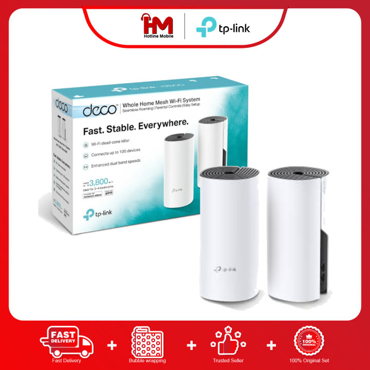 TP-LINK Deco M4 (2-Pack) AC1200 Whole Home Mesh Wi-Fi System | Lazada