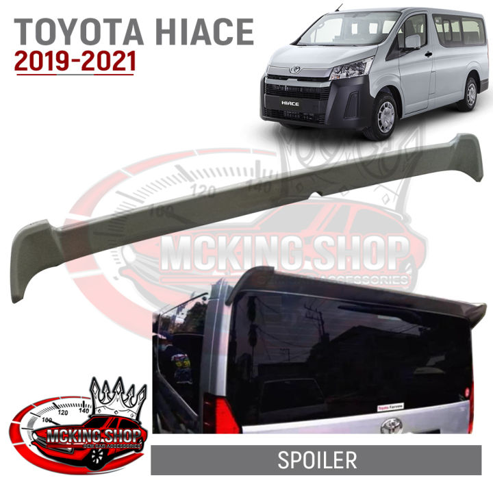 Toyota Hiace Commuter Deluxe 2019-2021 Rear High Roof Spoiler (Unpainted)  Lazada PH