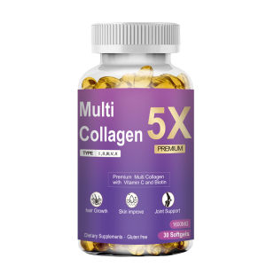 ✨Collagen Softgel/Capsule Supplement For Joint & Bone Support Wrinkle Reduction/Joint Health Relief Hair Health Multi Vitamin & Mineral Formula With Vitamin C/Soft Capsules - Whitening Spot Lighten Collagen Softgel Capsule