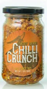 AUTHENTIC DADDY MIKKS CHILI CRUNCH ONION CRUNCH GARLIC CRUNCH AND CHILI SHOTS