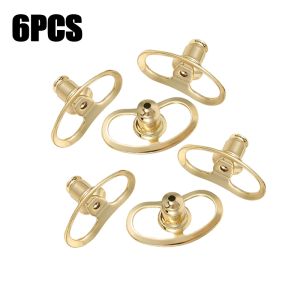 1SET/12PCS Earring Back Stopper Lapisan Emas/Perak 18K Penahan Anting Praktis Cocok untuk Semua Jenis Anting