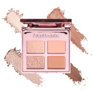 MCoBeauty Phấn Mắt Siêu Sang Trọng - Cheeky Cat Bảng phấn mắt màu hồng nude có hiệu ứng lấp lánh và lì dễ tán có thể tạo nhiều lớp màu dạng nén nhỏ gọn có kèm gương sản phẩm thuần chay và không thử nghiệm trên động vật.