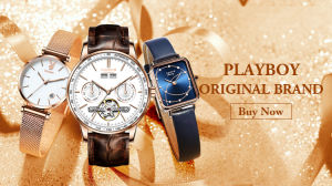 PLAYBOY นาฬิกา ของแท้ รุ่นขายดีที่สุดในโลก กันน้ำและกันกระแทก สแตนเลส/สายหนัง มัลติฟังก์ชั่น Playboy Bunny Jewelry Playboy Lingerie - Lazada