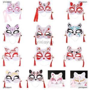 [COD] yixiayun 1Pc Anime Fox Masks Half Face Cat Mask Masquerade Festival Party Cosplay Props