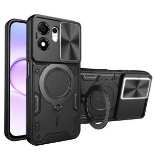 Push Pull Window Camera Prortection Case For Honor X7e Plus 600 Smart X7ePlus 600Smart 4G 5G 2026 Shockproof Armor Casing Luxury Magnetic Car Holder Bracket Hard Back Cover