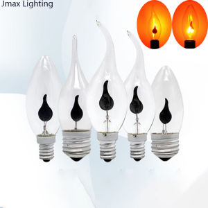 E27 E14 LED Flicker Fire Flame Candle Light Bulbs Atmosphere Bar Home Decor Lamp