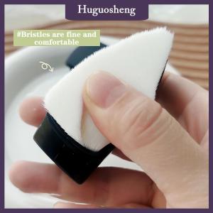 [huguosheng] Professionals Nails Art Dust Brush Triangular With Cover Finger Buckle Brush Dust Cleaning Make Up Brush Manicure Tools