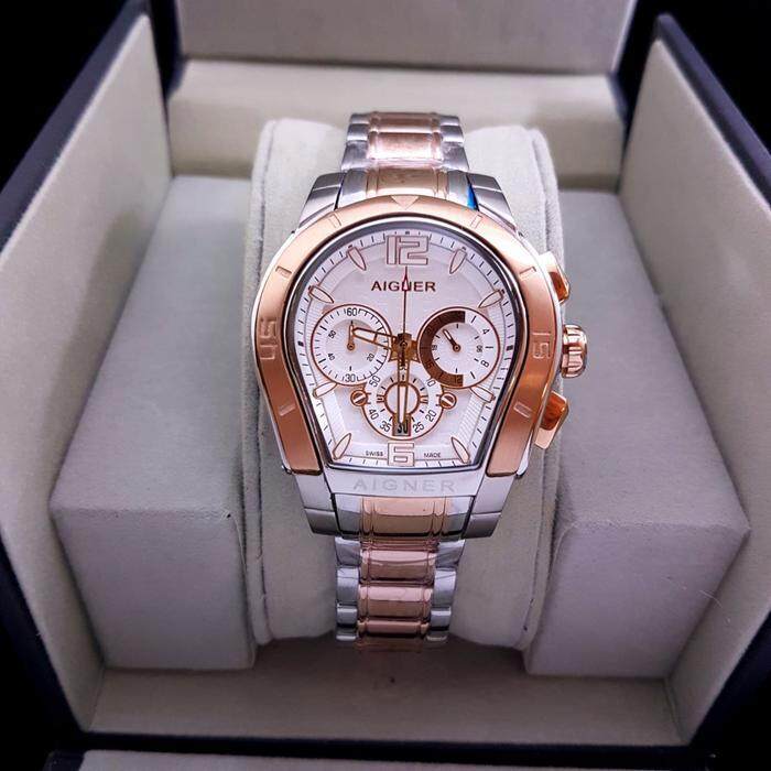 Jam Tangan Wanita Aigner Palermo Seri A58500 Silver Combi Rose