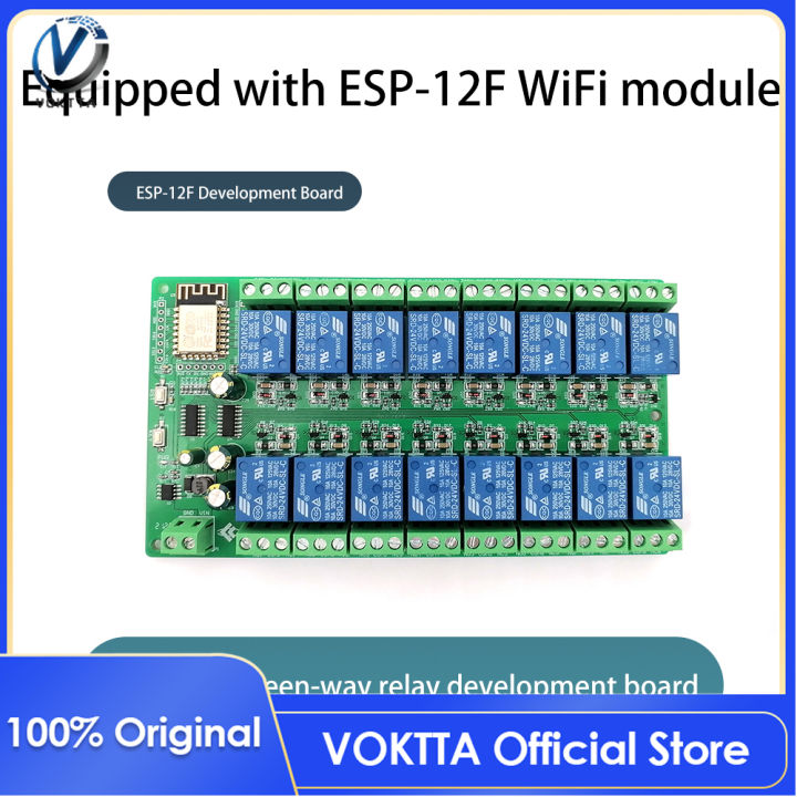 Mô-đun Rơ Le 16 Chiều WIFI VOKTTA ESP8266 Chính Hãng Bảng Phát Triển ...