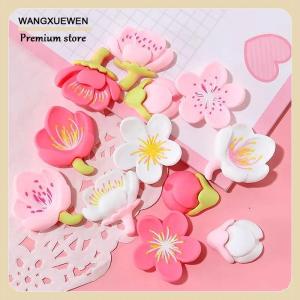 [COD] แม่เหล็กติดตู้เย็นรูปการ์ตูนไวท์บอร์ดสุดสร้างสรรค์12ชิ้นแม่เหล็กติดตู้เย็นแม่เหล็กติดตู้เย็นทำจากเรซินดอกไม้สีชมพู