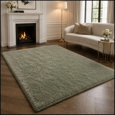 Eiyogen - Korean Karpet Hi-Matt Bulu Rasfur Premium Panjang 150cm Lebar 100cm Tebal 5cm Polos Warna(PRM)
