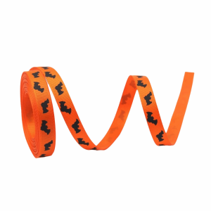 OOC 10 Yards Halloween Gift Wrap Ribbon DIY Crafts Cartoon Halloween Wrapping Ribbon Garden Decoration Decorative Printed Ribbon Packaging Supplies