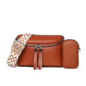 Cross-border new style shoulder bag top-grain leather womens handbag small bag Korean style soft leather versatile genuine leather womens bag