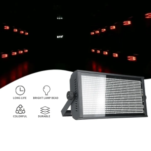 Manila Stock/LED stage light DMX Control 1000w RGB full color atomic Led strobe light led for dj club party stage/english letter and number type